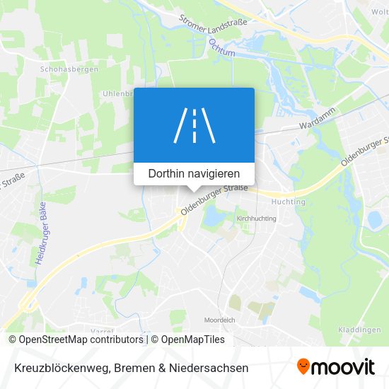 Kreuzblöckenweg Karte