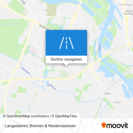 Langsdamm Karte