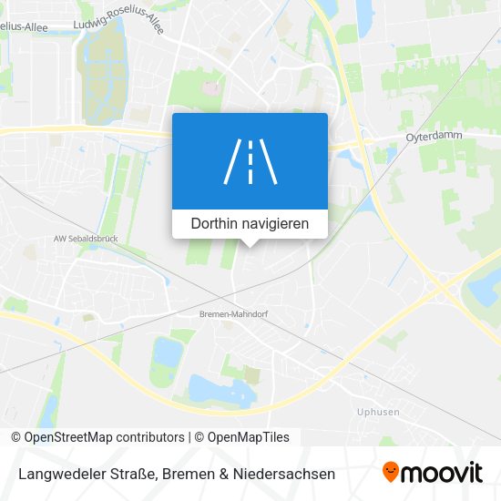 Langwedeler Straße Karte