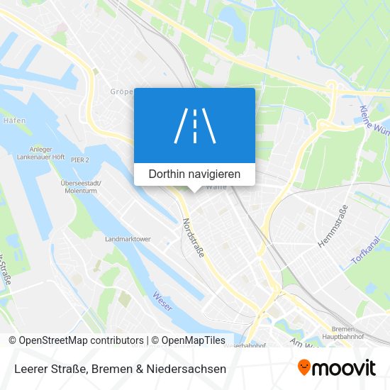 Leerer Straße Karte