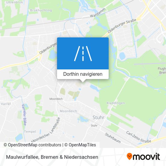 Maulwurfallee Karte
