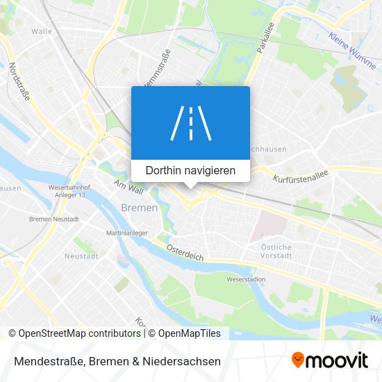 Mendestraße Karte