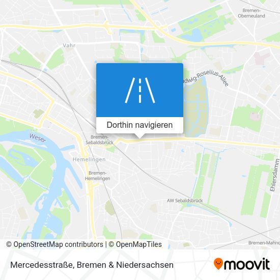 Mercedesstraße Karte
