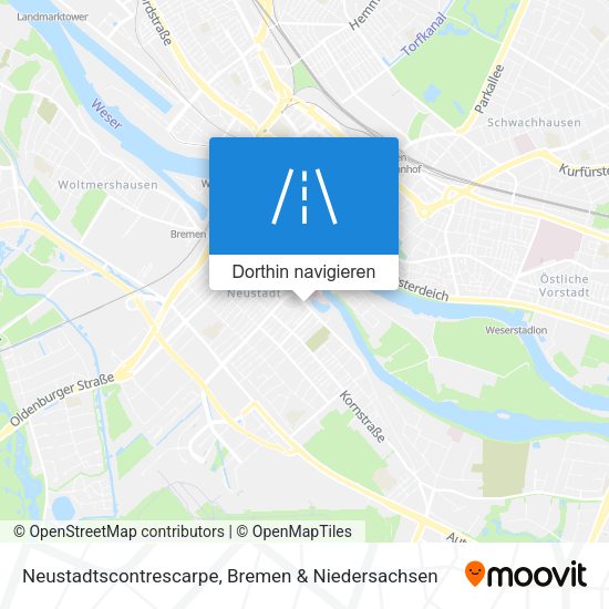 Neustadtscontrescarpe Karte