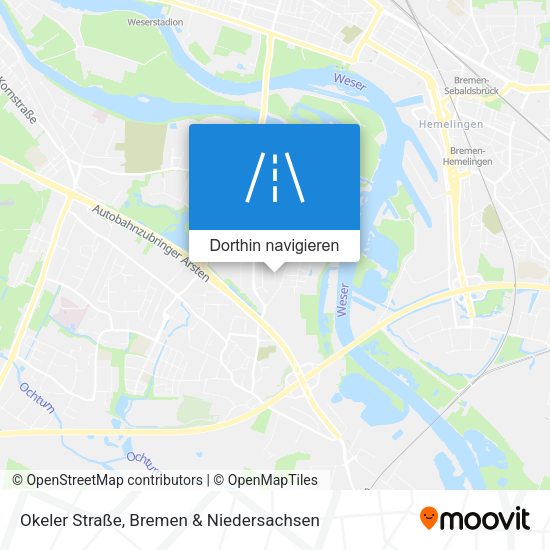 Okeler Straße Karte