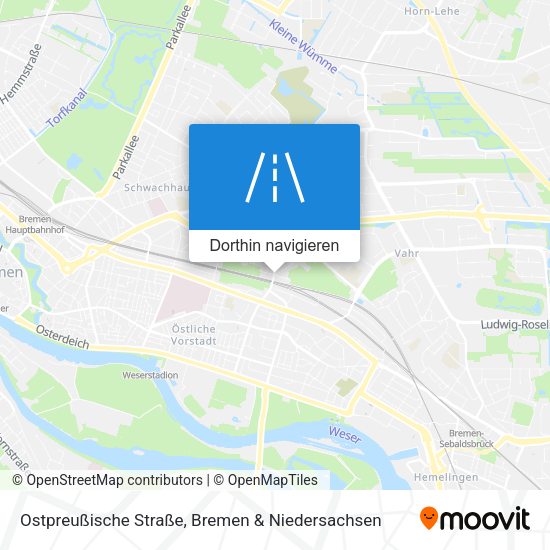 Ostpreußische Straße Karte