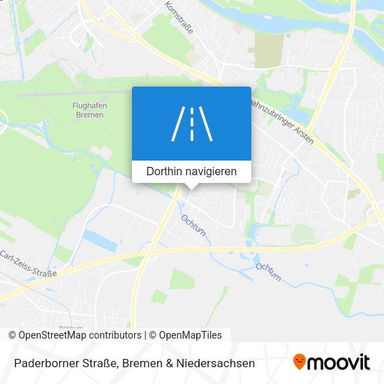 Paderborner Straße Karte