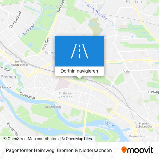 Pagentorner Heimweg Karte