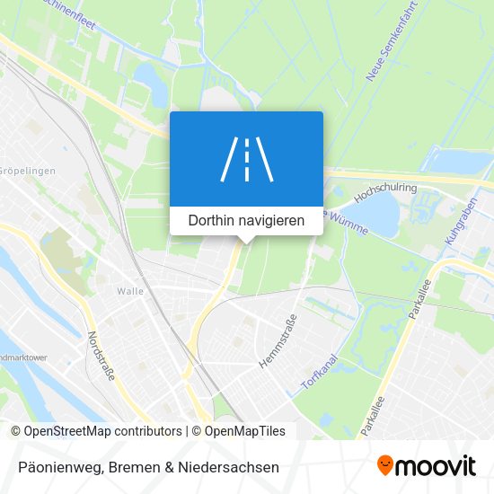 Päonienweg Karte