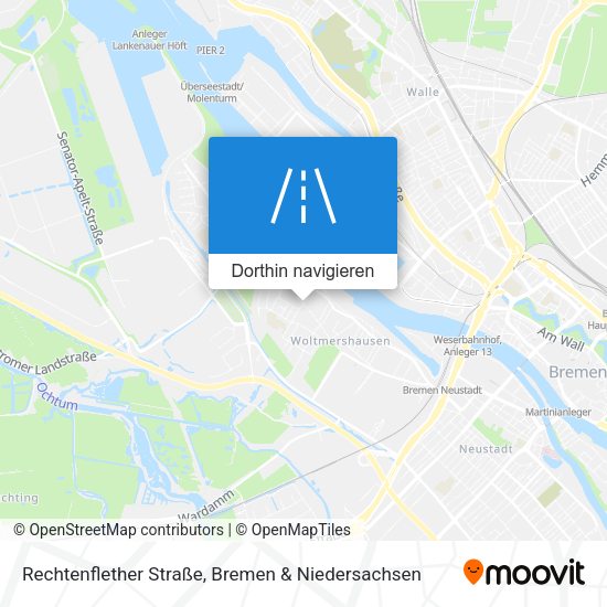 Rechtenflether Straße Karte