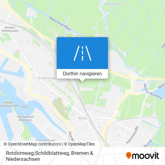 Rotdornweg;Schildblattweg Karte