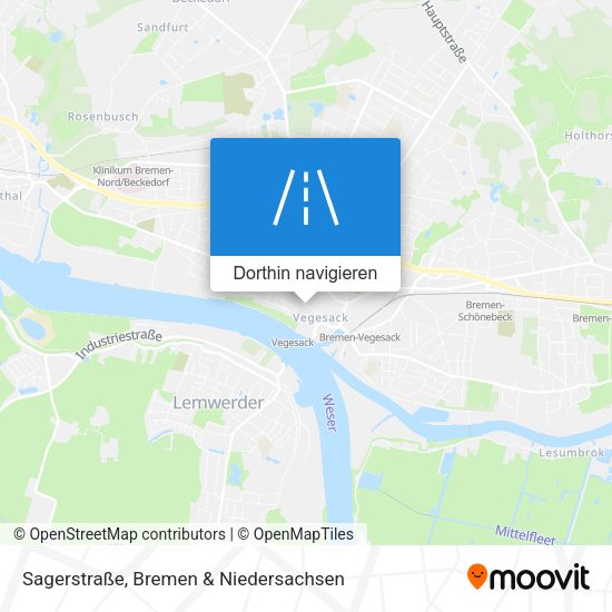 Sagerstraße Karte