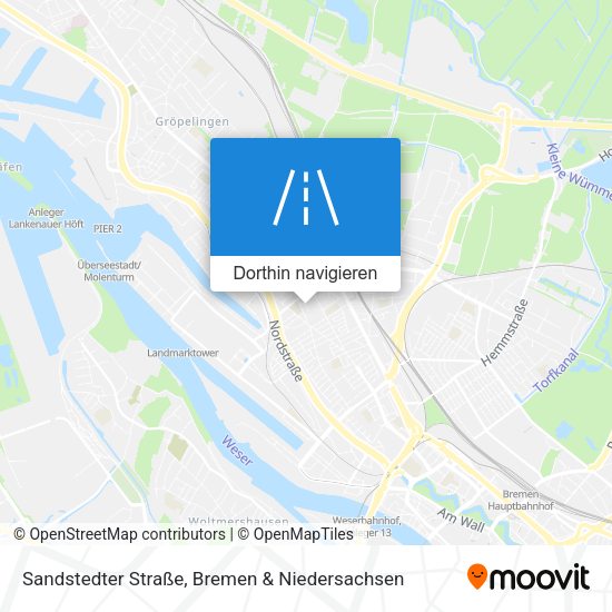 Sandstedter Straße Karte