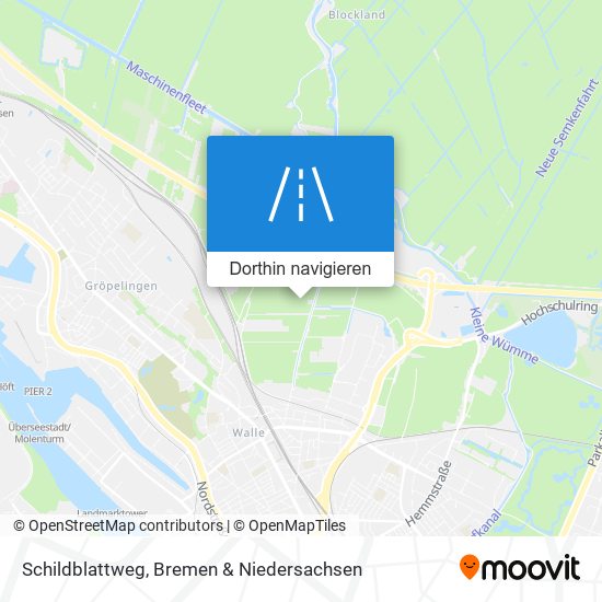 Schildblattweg Karte