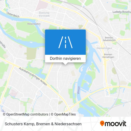 Schusters Kamp Karte