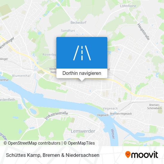 Schüttes Kamp Karte