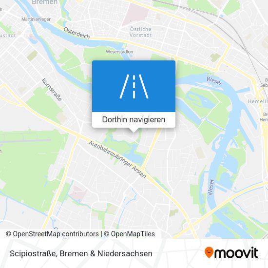 Scipiostraße Karte