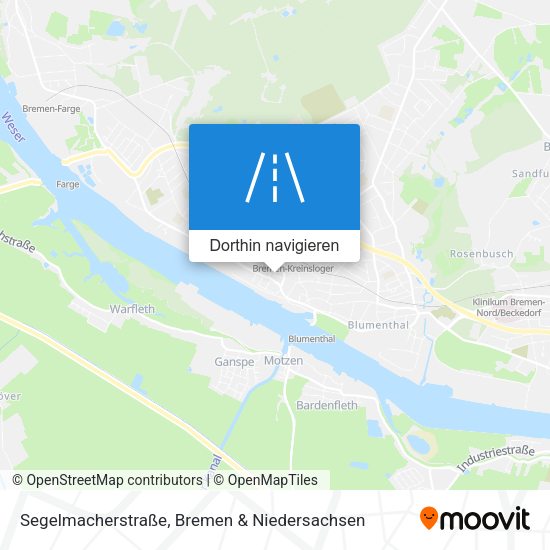 Segelmacherstraße Karte