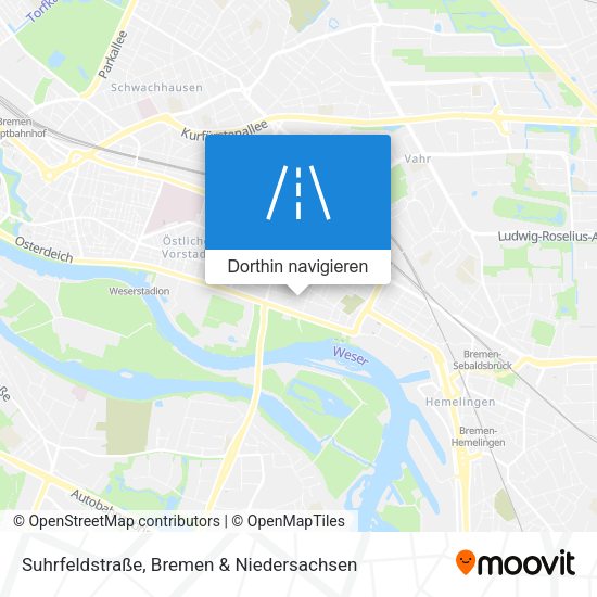 Suhrfeldstraße Karte