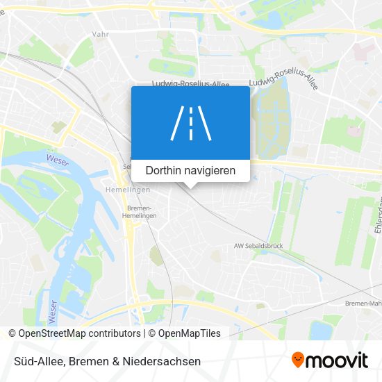 Süd-Allee Karte