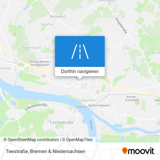 Teestraße Karte