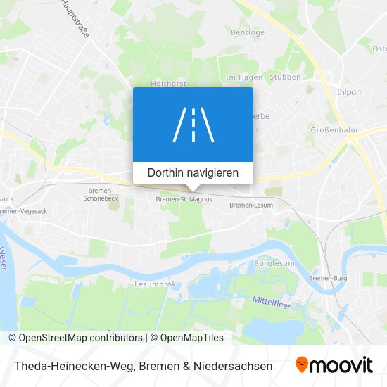 Theda-Heinecken-Weg Karte