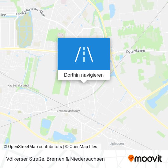Völkerser Straße Karte