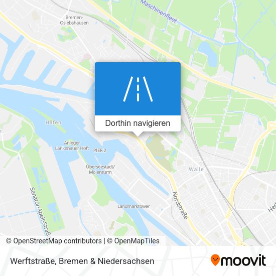Werftstraße Karte