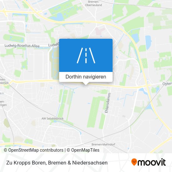 Zu Kropps Boren Karte