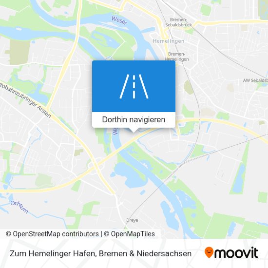 Zum Hemelinger Hafen Karte