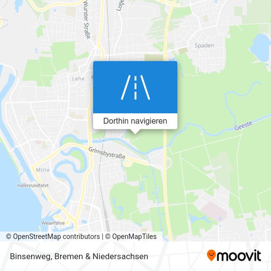 Binsenweg Karte