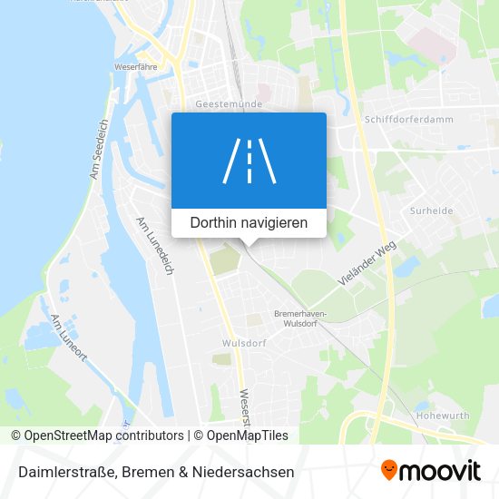 Daimlerstraße Karte