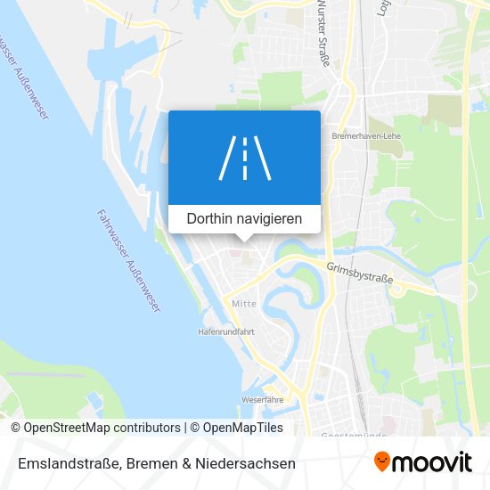 Emslandstraße Karte