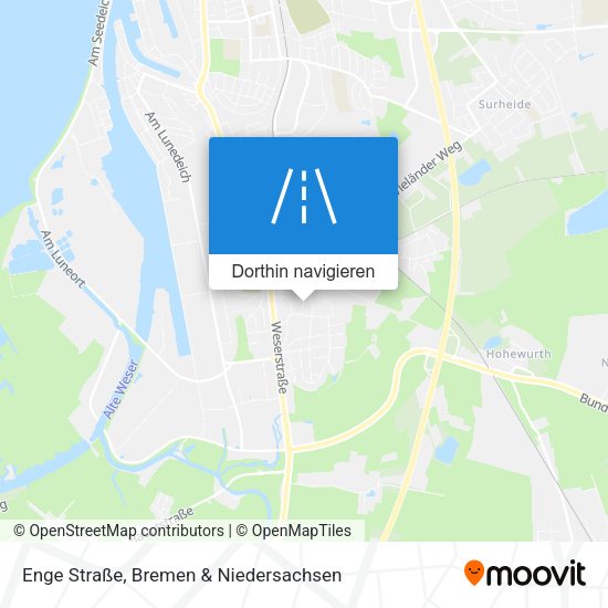 Enge Straße Karte