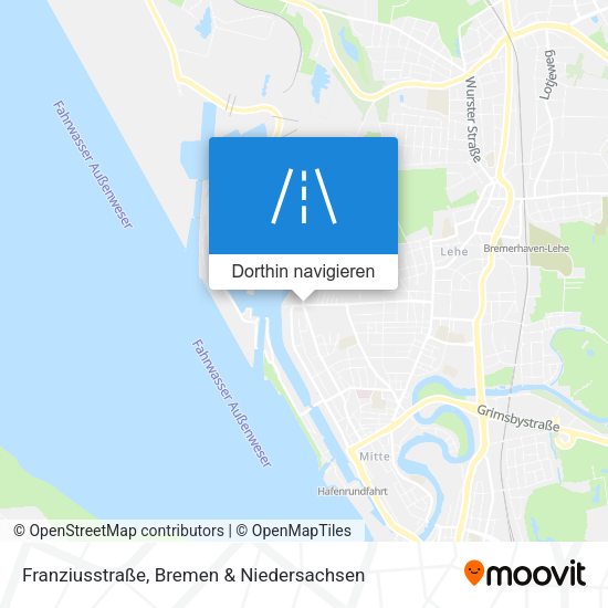 Franziusstraße Karte