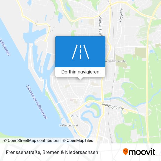 Frenssenstraße Karte