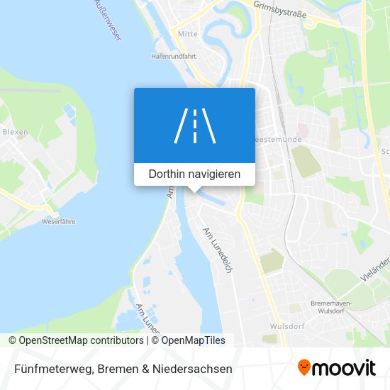 Fünfmeterweg Karte