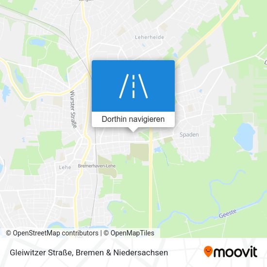 Gleiwitzer Straße Karte