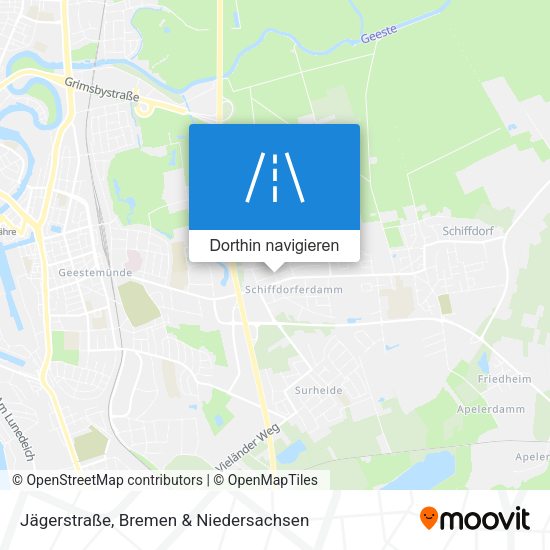 Jägerstraße Karte