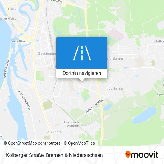Kolberger Straße Karte