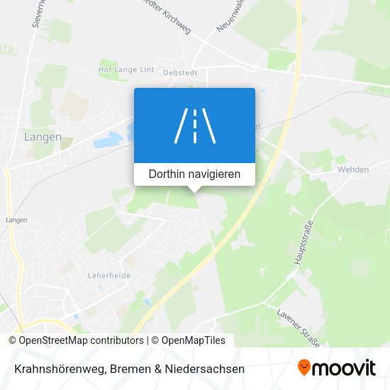 Krahnshörenweg Karte