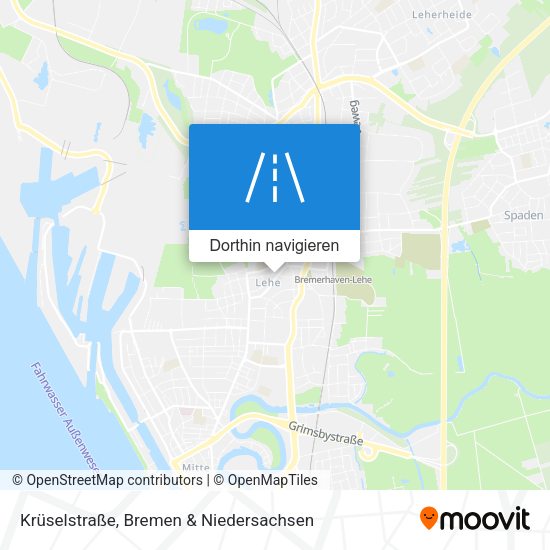 Krüselstraße Karte