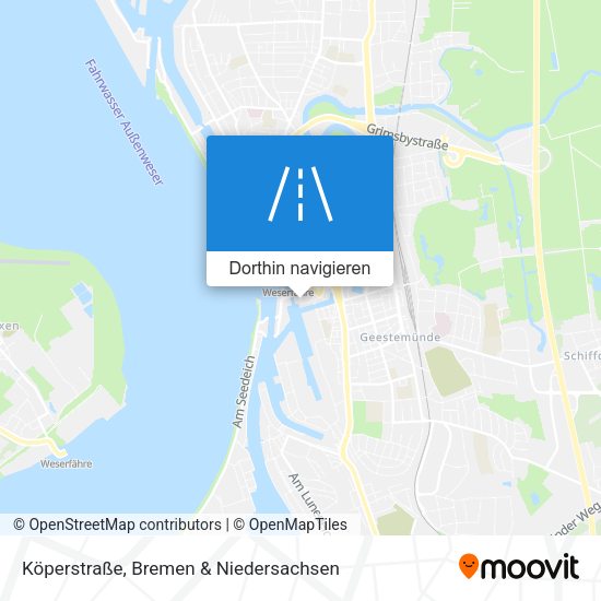 Köperstraße Karte