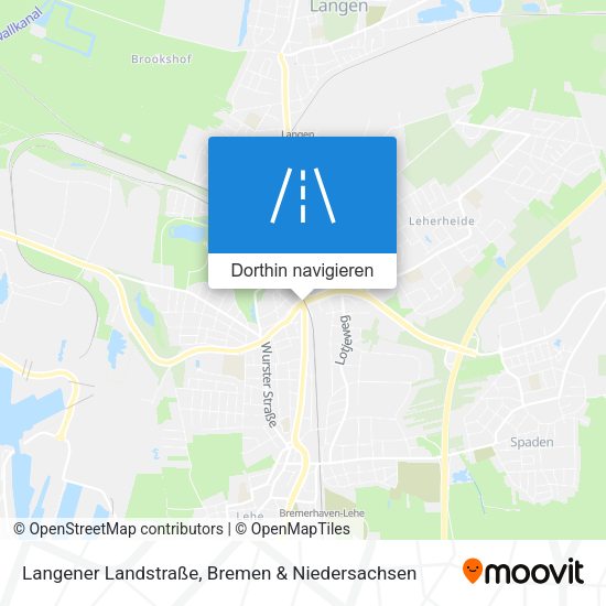 Langener Landstraße Karte