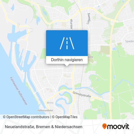 Neuelandstraße Karte