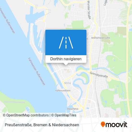 Preußenstraße Karte