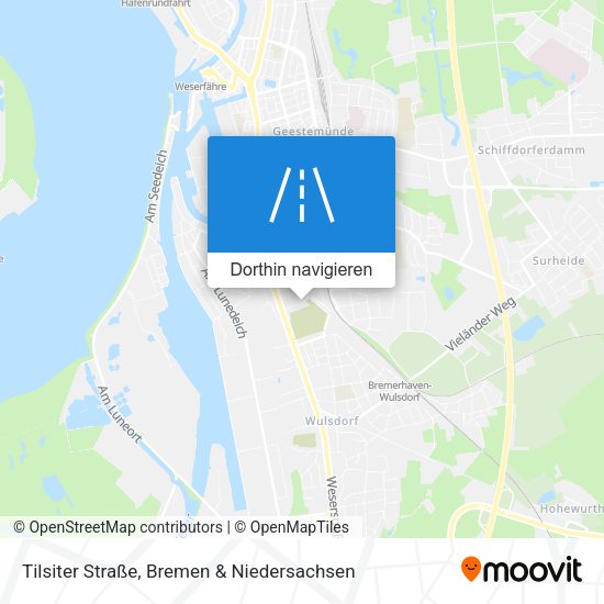 Tilsiter Straße Karte