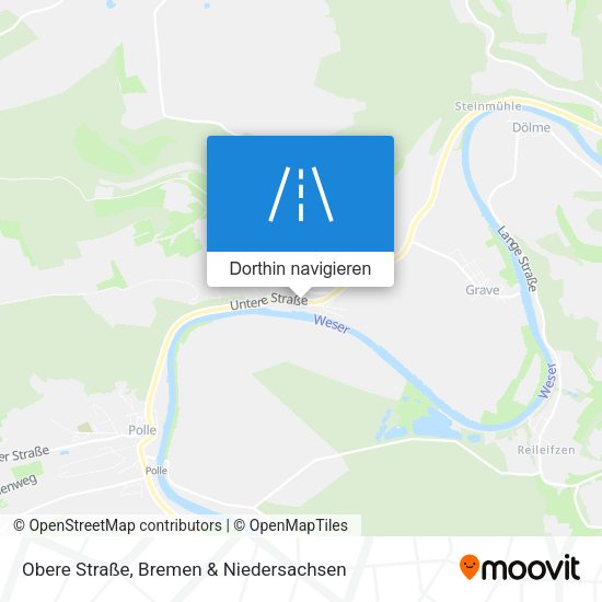 Obere Straße Karte