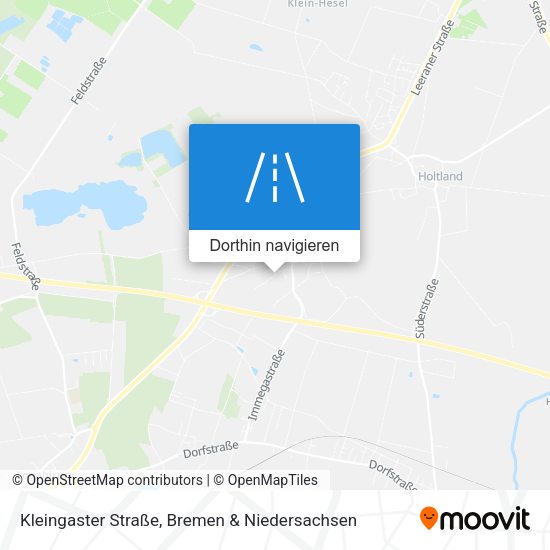 Kleingaster Straße Karte