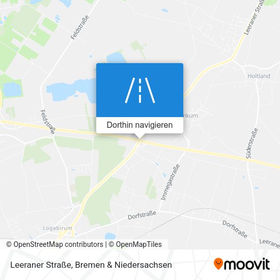 Leeraner Straße Karte